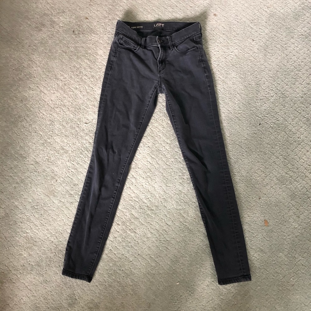 Ann Taylor loft black skinny jeans